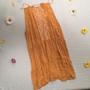 NWT: Dark yellow patterned dress